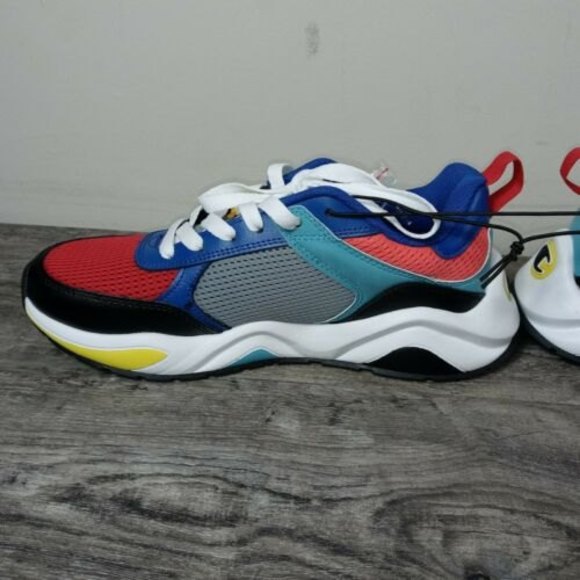 Champion Mens 93Eighteen SP Color Block Sneaker Black Multi Size 9.5 - Picture 2 of 11